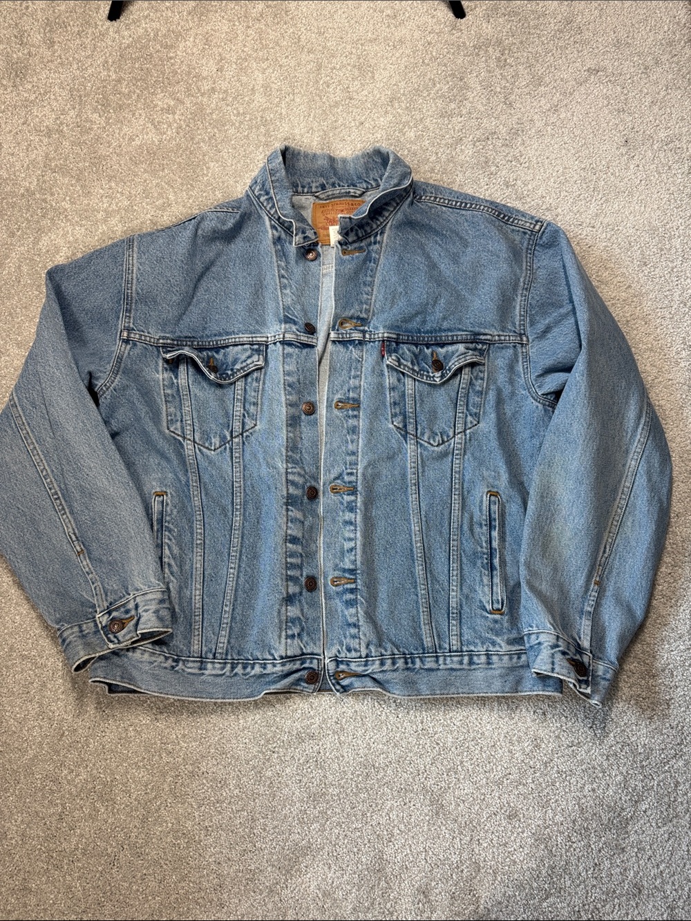 LEVI'S RELAXED TRUCKER JEAN JACKET XL DENIM